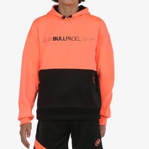 SUDADERA BULLPADEL IMBUI J CORAL FLUOR
