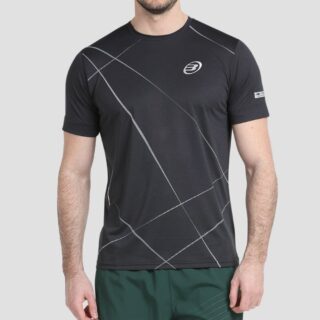 CAMISETA BULLPADEL AIREO NEGRO BICOLOR