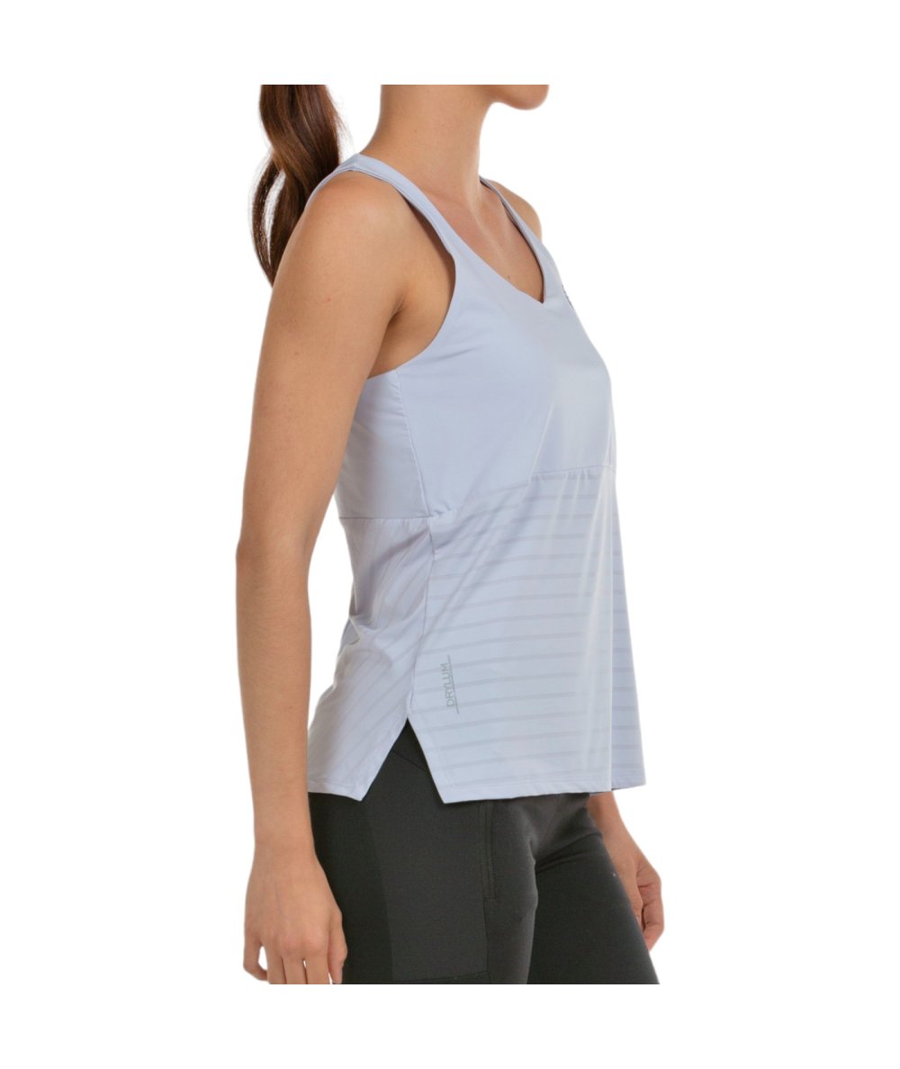 CAMISETA BULLPADEL OZA GRIS AZULADO TEJ.BICOL - Imagen 2