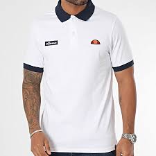 POLO ELLESSE LESSEPSIA WHITE-NAVY - Imagen 2