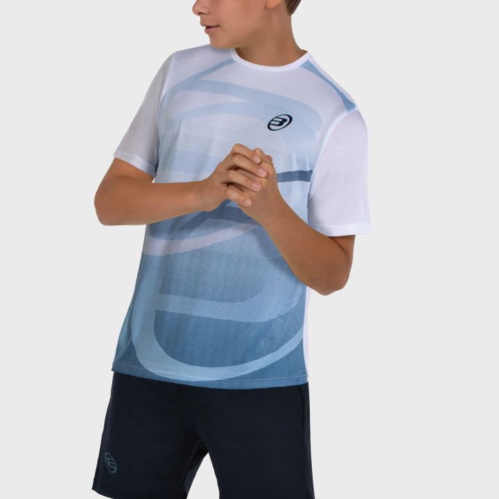 CAMISETA BULLPADEL CAYON JR BLANCO - Imagen 2